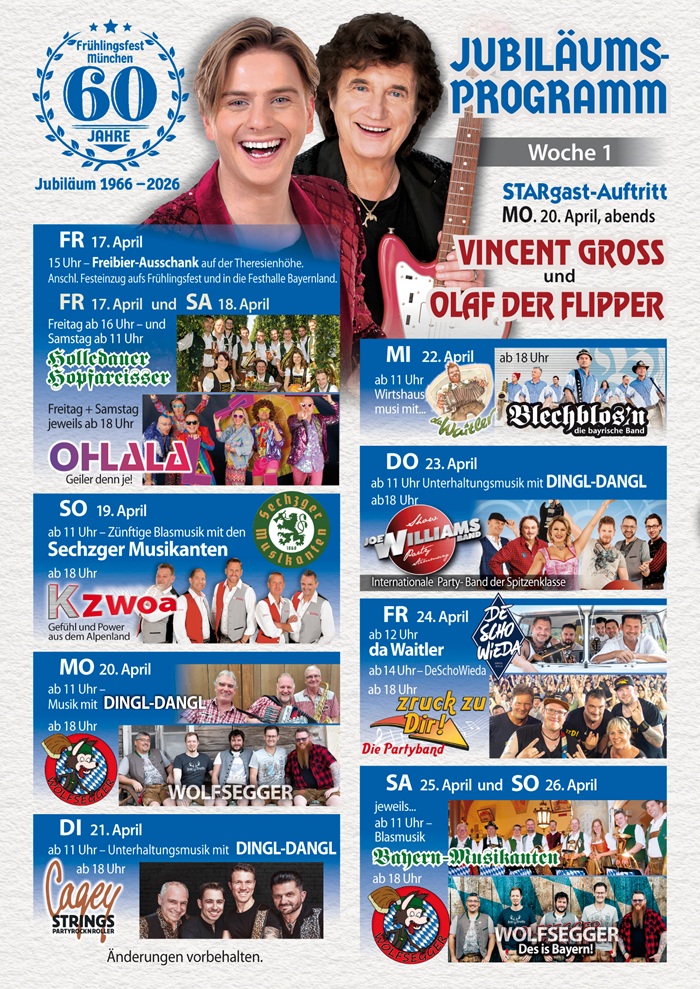 Programm Fruehlingsfest München 2026