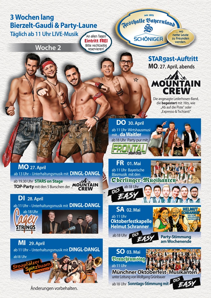 Programm Fruehlingsfest München 2026